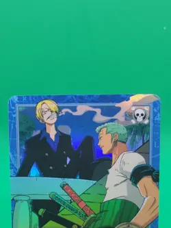 BANDAI One Piece Hyper Battle S97 ZORO SANJI CARD VINTAGE TCG (2001 Japan) - Image 2