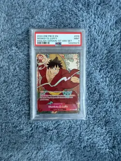 One Piece English Version 1st Anniversary Monkey D. Luffy ST10-006 PSA 9 - Image 1