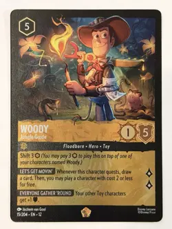 Disney Lorcana Woody - Jungle Guide 15/204 Cold Foil Super Rare ENG - Image 1