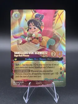 Disney Lorcana Vanellope Sugar Rush Princess D23 Promo 05/D23 Pack Fresh - Image 1