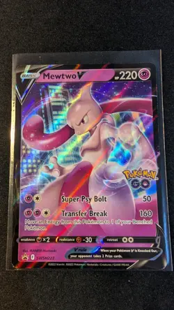 Mewtwo V SWSH223 Black Star Promo NM - Pokemon Go | Pokemon TCG - Image 1