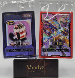 Yu-Gi-Oh! Field Center Card Lot 2 Foil Cat Popcorn & Monster Artwork Konami - Image 1