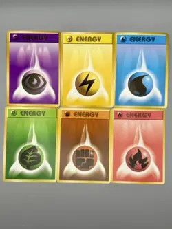 Energy Set (6 Cards) Japanese Base Set NM/LP - Pokemon TCG Card - Image 1