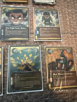 Naruto TCG CCG Rock Lee And Gai 11 Card Lot 8 Gold Foils 3 RARES Nm English Lot - Image 4