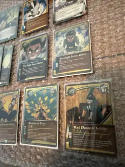 Naruto TCG CCG Rock Lee And Gai 11 Card Lot 8 Gold Foils 3 RARES Nm English Lot - Image 5
