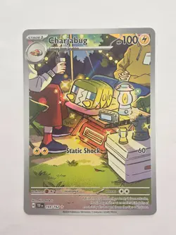 Pokemon Charjabug 169/162 Temporal Forces Illustration Rare Card - Image 1