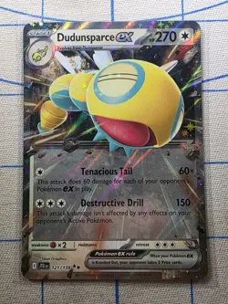 Dudunsparce ex Journey Together 121/159 Pokemon Trading Card Game - Image 1
