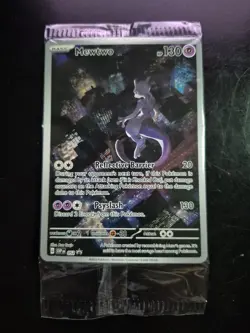SEALED MEWTWO SVP 052 Scarlet Violet 151 Promo Illustration Rare Pokemon Card - Image 1