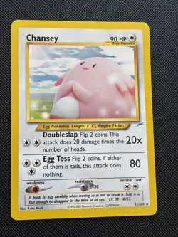 Pokemon Card - Neo Destiny Chansey 31/105 Excellent! - Image 1