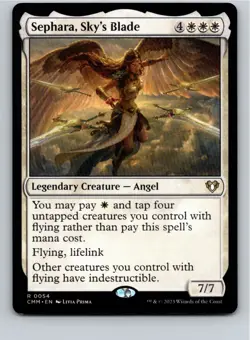 Magic the Gathering Sephara, Sky's Blade Commander Masters MTG Free Shipping! - Image 1