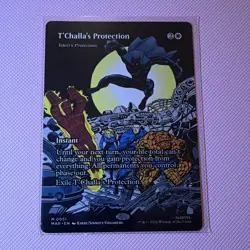 Magic The Gathering Marvel T'Challa's Protection Instant Rare Alt Art M0051 - Image 1