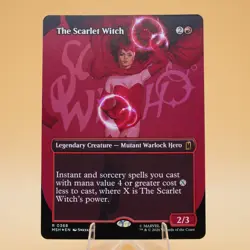 The Scarlet Witch | 368 | Borderless Foil | R | Marvel Super Heroes | MTG - Image 1