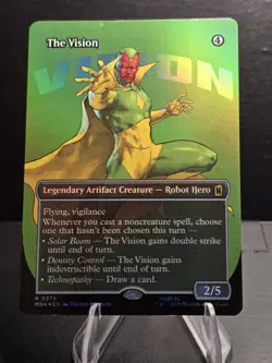 The Vision (Borderless) Marvel Super Heroes Foil - Image 1