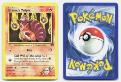 Blaine's Vulpix 66/132 Common Gym Challenge Pokemon Unlimited NM/LP - Image 3