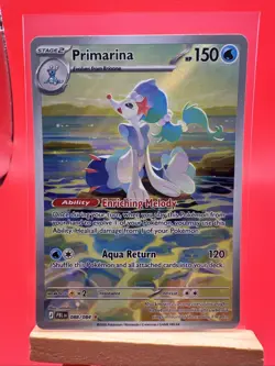 Primarina 088/084 Pokemon TCG Pitch Black Illustration Rare NM - Image 1