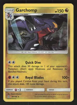 Garchomp 99/156 Cracked Ice Pokemon TCG Deck Exclusives LP - Image 1