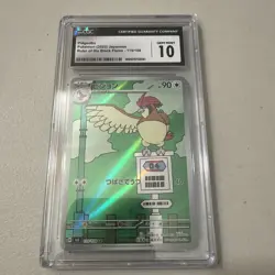 CGC 10 Pidgeotto 119/108 AR Art Rare Ruler of the Black Flame sv3 Pokemon Card - Image 1