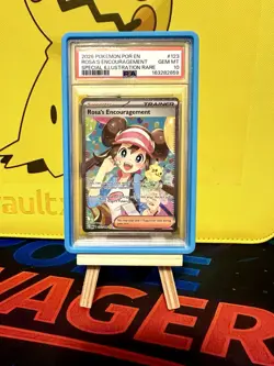 PSA 10 Gem Mint Pokemon Rosa's Encouragement 123/088 Me03: Perfect Order Holo - Image 1