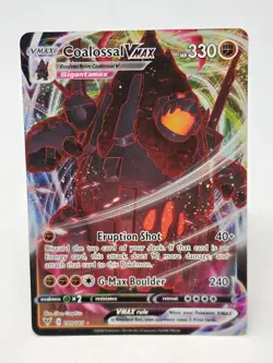 Pokemon TCG Coalossal VMAX Holo Ultra Rare Card Vivid Voltage 099/185 - Image 1