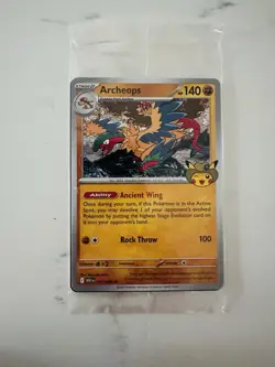 Pokemon Fossil Museum Card Pikachu Archeops 051 - Image 1