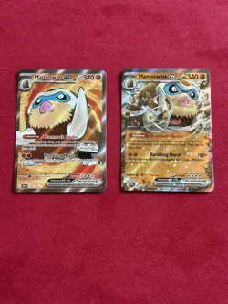 Mamoswine EX bundle x 2 Full Art Illustration Rare Holo Pokemon Journey Together - Image 1