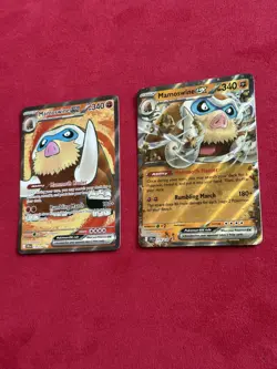 Mamoswine EX bundle x 2 Full Art Illustration Rare Holo Pokemon Journey Together - Image 3