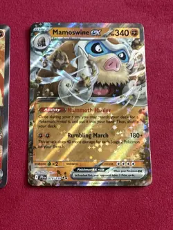 Mamoswine EX bundle x 2 Full Art Illustration Rare Holo Pokemon Journey Together - Image 4