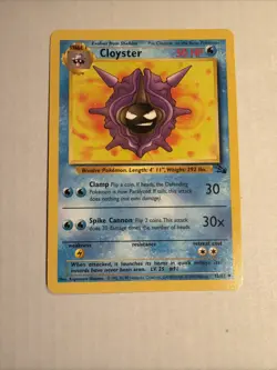 Pokemon Cloyster 32/62 Fossil 1999 Edition Basic 30 HP Common Regular - Image 4