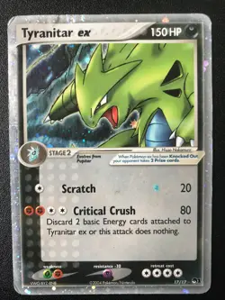 Tyranitar ex 17/17 POP 1 Pokemon holo rare card HP - Image 1