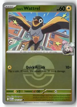 Iono's Wattrel (Poke Ball) 071/217 Ascended Heroes Pokemon Reverse Holo NM - Image 1