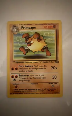 Pokemon TCG Primeape Jungle 43/64 Regular 1999 - Image 1