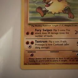Pokemon TCG Primeape Jungle 43/64 Regular 1999 - Image 5