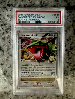 2009 Pokemon Platinum Supreme Victors Rayquaza C LV.X-Holo PSA 5 - Image 1