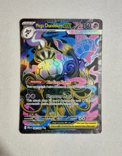 Pokemon Mega Chandelure EX 099/084 - Pitch Black - Full Art Ultra Rare- NM+ - Image 1