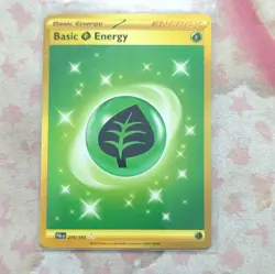 Pokemon TCG Basic Grass Energy 278/193 Paldea Evolved Hyper Rare Holo - Image 1