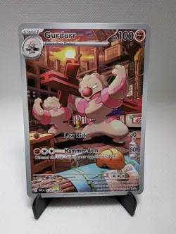 Gurdurr 126/086 Holo Illustration Rare Black Bolt Pokemon Near Mint - Image 1