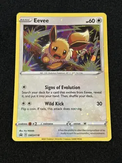 Pokemon Swirl Eevee SWSH118 Promo NM - Image 1