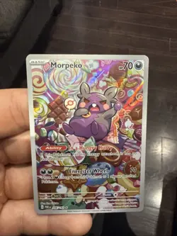 Pokemon TCG - Morpeko 206/182 Illustration Rare - SV Paradox Rift - NM - Image 1