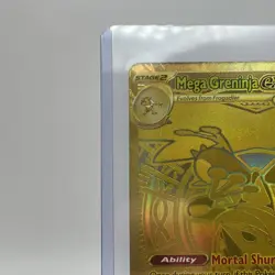 Pokemon TCG Gold Mega Greninja ex 122/086 Secret Rare Chaos Rising - Image 3