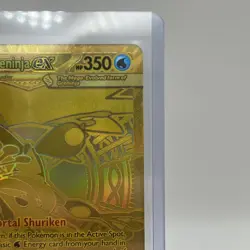 Pokemon TCG Gold Mega Greninja ex 122/086 Secret Rare Chaos Rising - Image 4