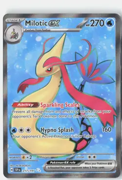 Milotic ex 217/191 Ultra Rare Surging Sparks Pokemon Holo Near Mint - Image 1