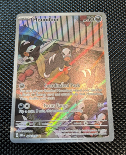 Houndour 204/197 Illustration Rare Obsidian Flames Pokemon Holo - Image 1