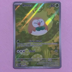 Rowlet Pokemon TCG Perfect Order 90/088 Holo Illustration Rare EN - Image 1