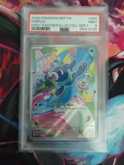 Pokemon First Partner Collection Popplio PSA 9 - Image 1