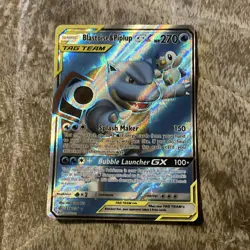 The Pokemon Company Blastoise & Piplup GX 214/236 Cosmic Eclipse Full Art Holo - Image 1