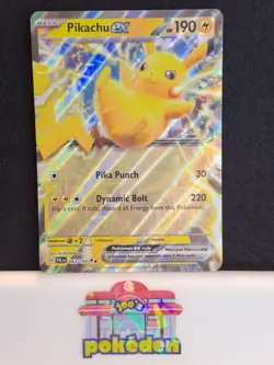 Pikachu ex 063/193 Sv02: Paldea Evolved Holo Double Rare Pokemon TCG NM - Image 1