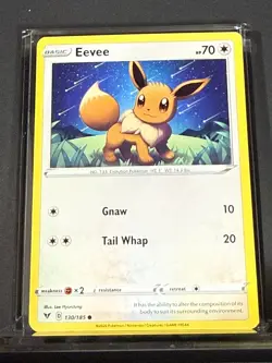 Eevee Non-Holo VIV 130 Pokemon Common NM - Image 1