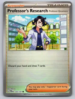 Professor's Research(Poke Ball Pattern) 125/131 Prismatic Evolutions Pokemon NM - Image 1