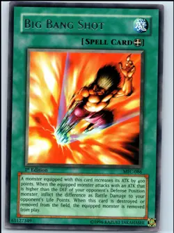 YuGiOh - 1st Edition Big Bang Shot [MFC - MFC-086] - Rare/NM - Image 1