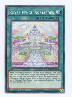 Yugioh Royal Penguins Garden BODE-EN063 1st Edition Common NM x3 Play Set - Image 1